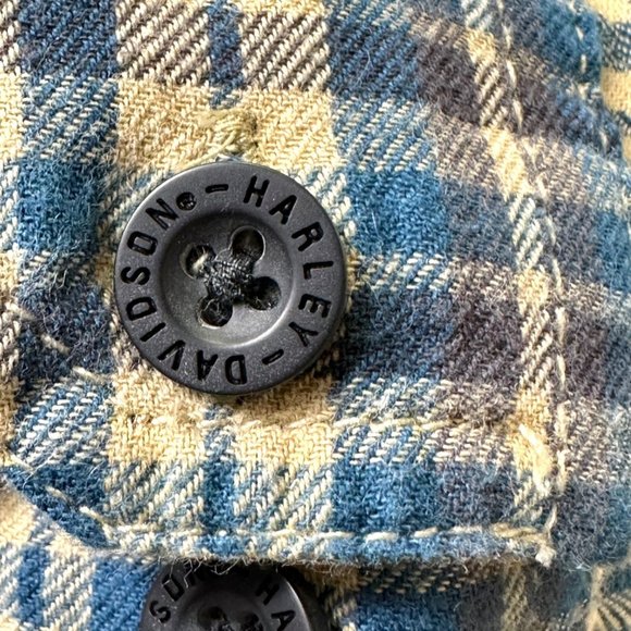 Men's Harley-Davidson Skull Flannel Shirt - Size L - Picture 3 of 8